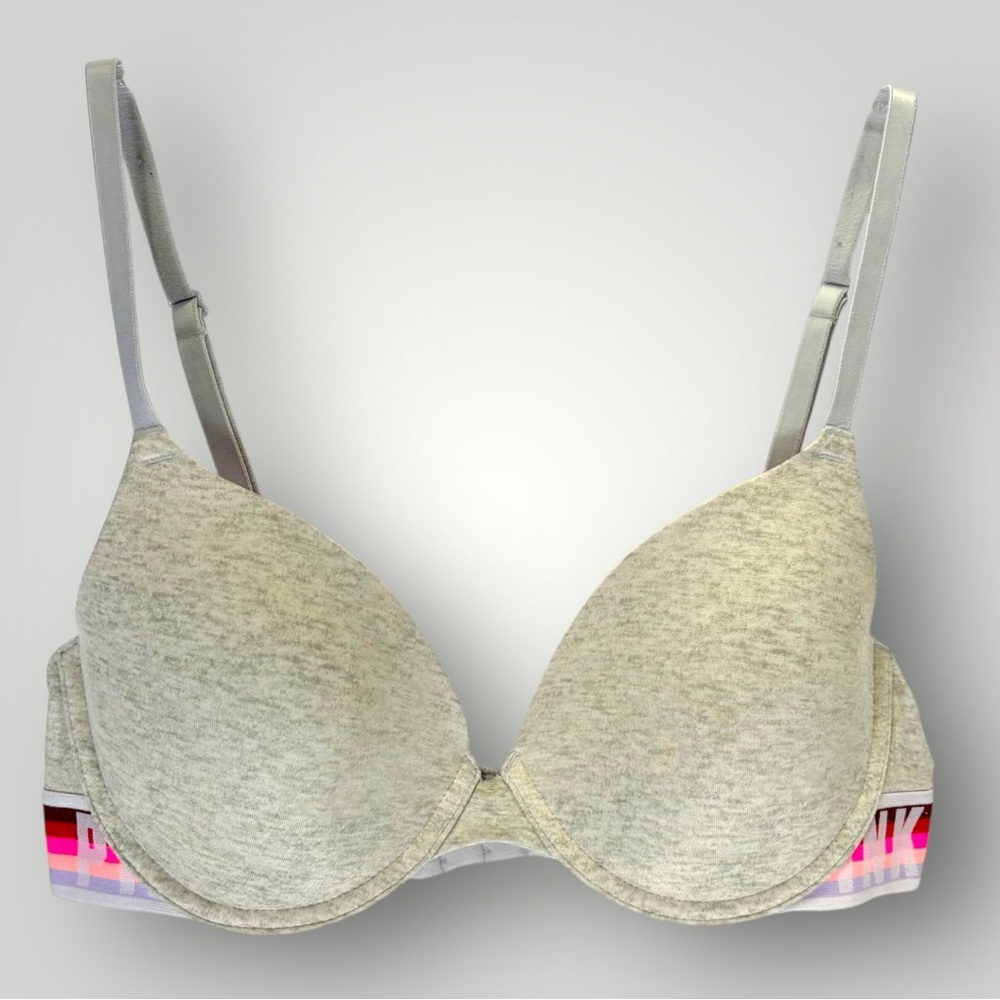 PINK Bra Wear Everywhere Lightly Lined T-Shirt Bra Sz 34C